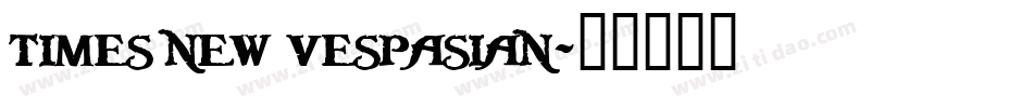 times new vespasian字体转换
